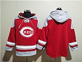 Men's Cincinnati Reds Blank Red Ageless Must-Have Lace-Up Pullover Hoodie,baseball caps,new era cap wholesale,wholesale hats